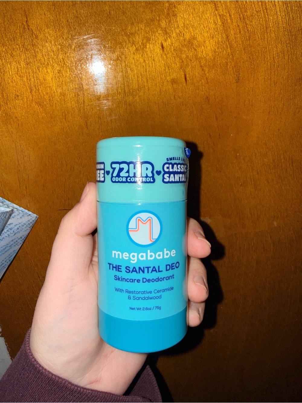 Megababe The Santal Deo Skincare Deodorant Santal Deodorant Blue NWT